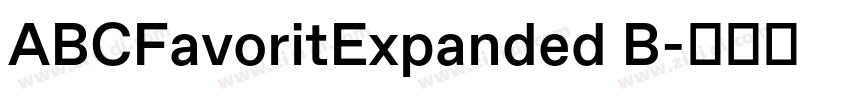 ABCFavoritExpanded B字体转换